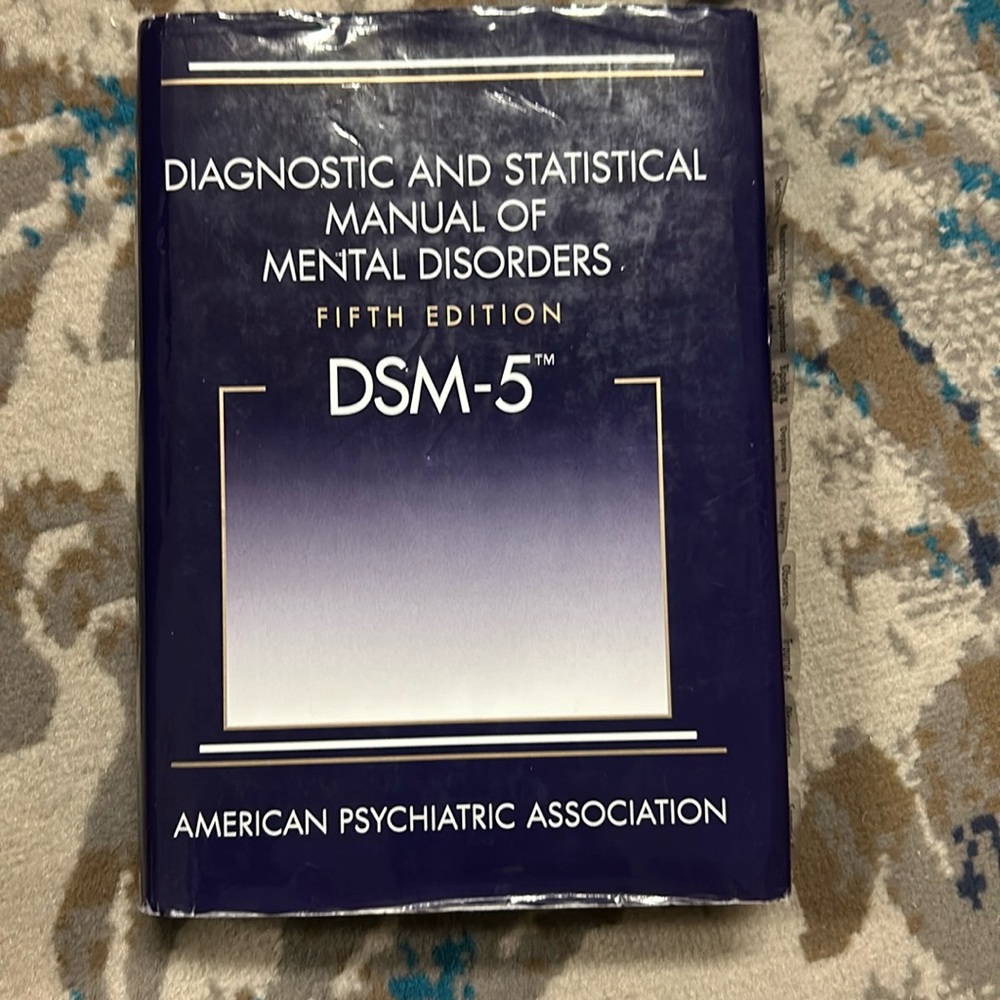 Diagnostic and statistical manual of mental disorders fifth edition  book